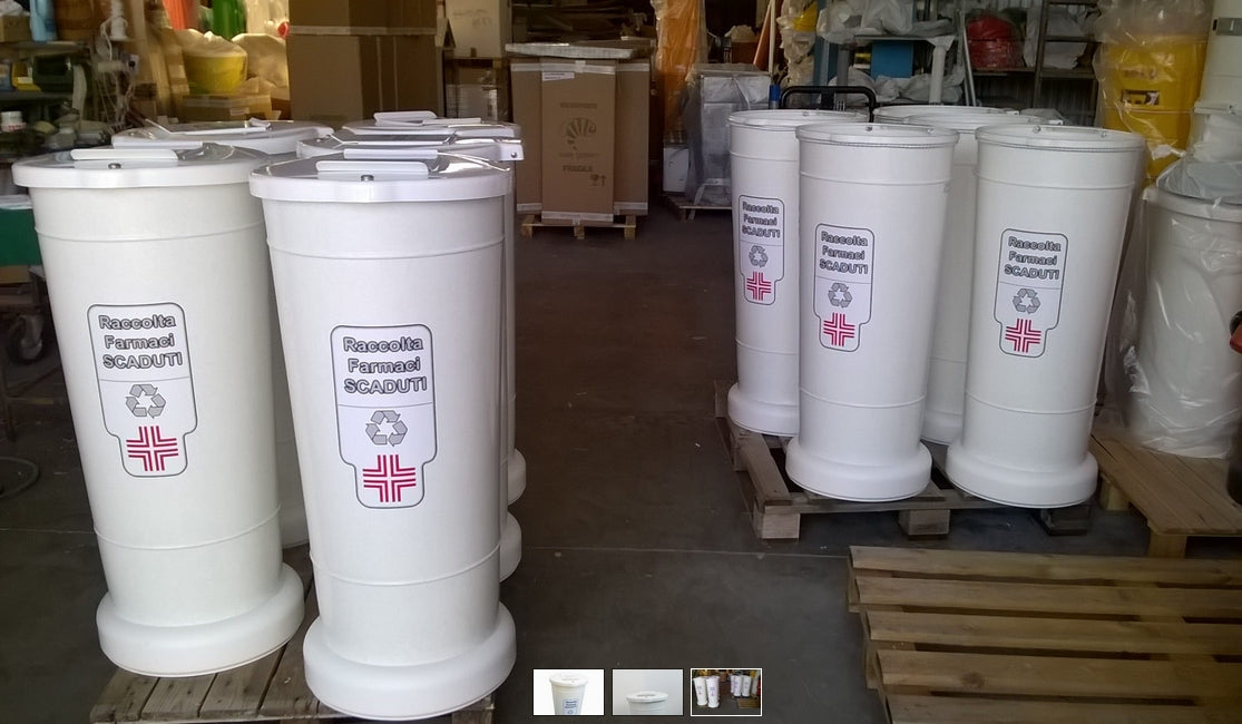 Contenitore Raccolta Farmaci Scaduti 105lt Bee Green 1245