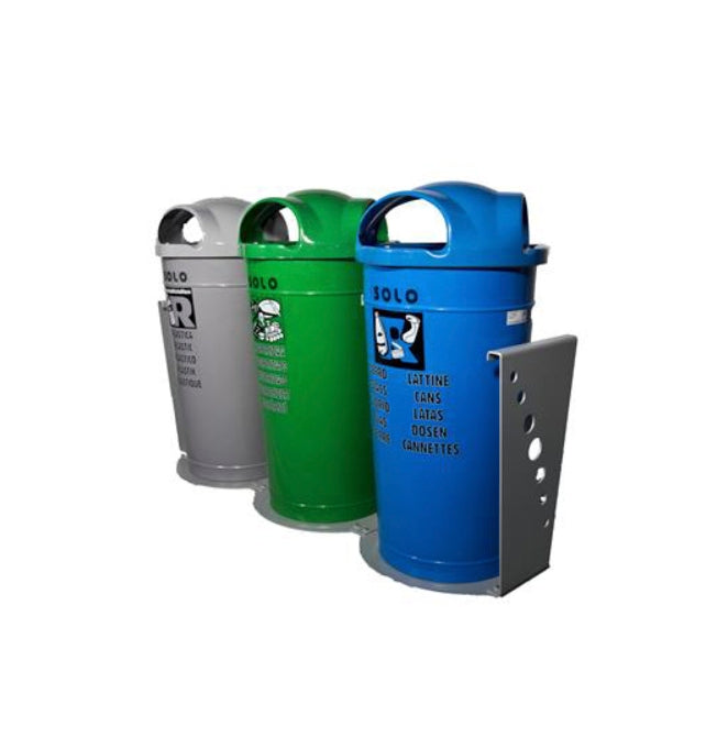 Isola Ecologica Modulare a 3 Contenitori da 105lt Bee Green 1314