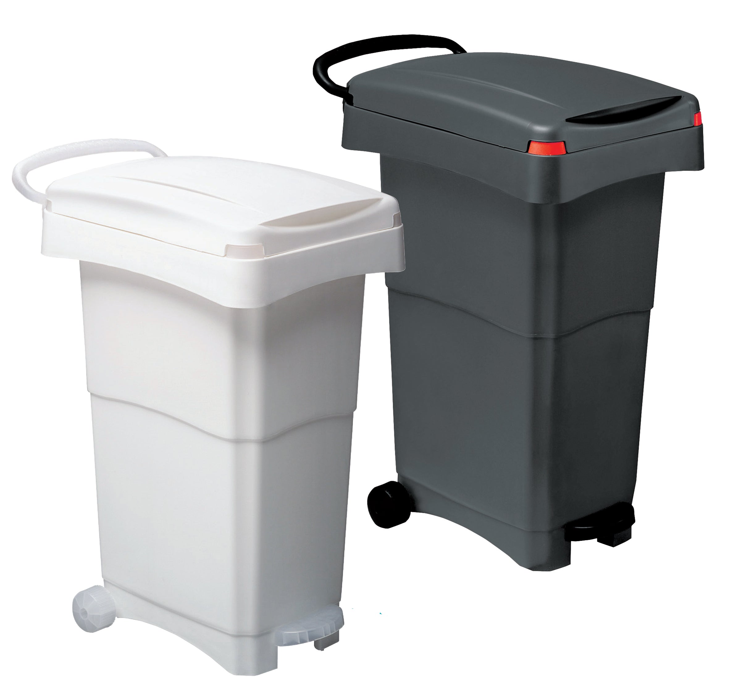 Kit 4 Bidoni Raccolta Differenziata 80L MOBIL PLASTIC - Giallo, Blu, Rosso, Verde Con Ruote - Foto 8